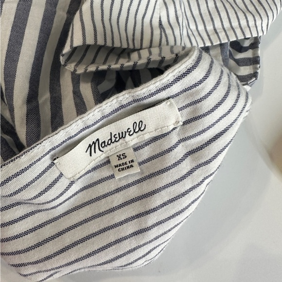 Madewell Women’s Square Neck Butterfly Top in Stripe Play Sz XS - Picture 5 of 10